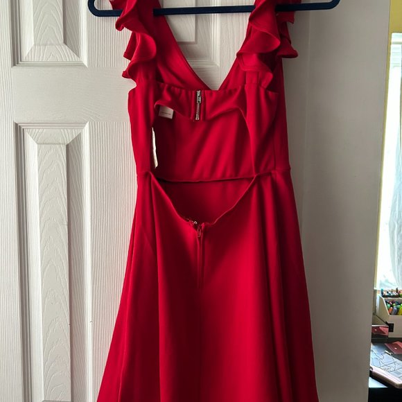 Altar's State Red Ruffle Dress - Picture 2 of 2
